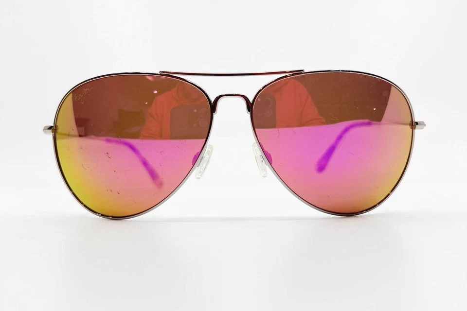 Gafas de sol Maui Jim Mavericks plateadas MJ264-16R 61-14-137 para hombre tortuga 7999 Foto 1 de 4