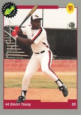 1991 Classic Draft Picks #4 Dmitri Young St. Louis Cardinals
