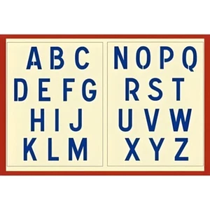 PLANTILLA DE LETRAS DEL ALFABETO FRANCÉS - SIGNO Letras Francia Arte - La Plantilla Artística - Imagen 1 de 6