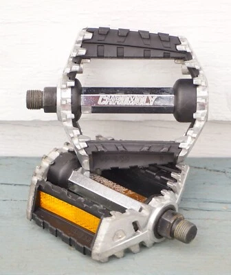 Vintage BMX Pedals Victor VP-999 Mountain Bike Old School 1980s Bear Trap 9/16 - Image 1 of 4