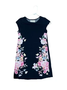 Girls Abercrombie Navy Floral Dress Sz M 12 - Picture 1 of 2