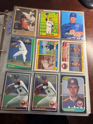 Nolan Ryan 57 Card Collection – Mint Condition – Astros / Rangers / Angels – Hal - Image 1 of 4