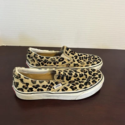 VANS Slip On Leopard Print Sneakers Shoes Women’s Size 7 - Image 1 of 4