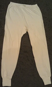 Vintage LL Bean Basisschicht Hose Damen Medium OND23 elfenbeinfarben elastischer Bund Kanada gebraucht, in einwandfreiem Zustand - Bild 1 von 8