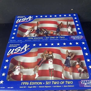1996 USA Olympic Basketball Starting Lineup Sets 1 and 2 - Sealed New - Bild 1 von 7