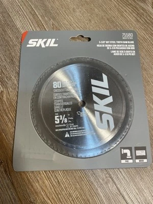 1 НОВОЕ лезвие пилы для пола Skil 5 3/8 дюйма 85 зубьев для перекрестного сечения и фанеры 75580 - Изображение 1 из 2
