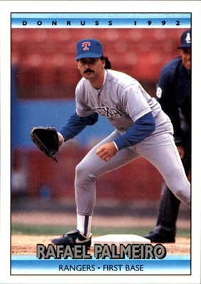 Rafael Palmeiro 1992 Donruss #46 Texas Rangers FREE SHIPPING AutographDen - Image 1 of 2
