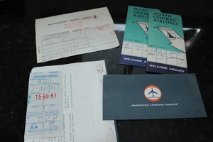 Articoli pubblicitari compagnie aeree vintage American & North Central Airlines - Foto 1 di 2