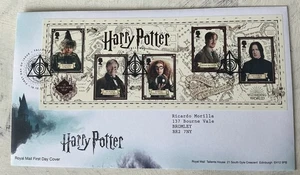 GB QEII 2018 Harry Potter Minisheet RM FDC Tallents House Edinburgh SHS - Picture 1 of 4