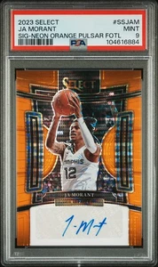 2023 Panini Select Basketball Ja Morant Neon pulsar FOTL Autograph /30 PSA 9 - Picture 1 of 3