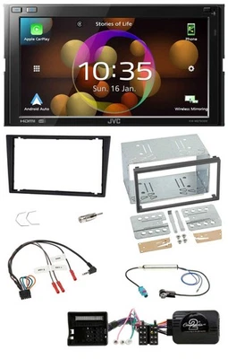 JVC DAB Lenkrad 2DIN Bluetooth USB Autoradio für Opel Corsa C Tigra Vectra C cha - Bild 1 von 4