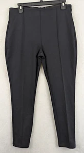 TAHARI sz LP Pants pull on knit black stretchy women 0337 - Picture 1 of 7