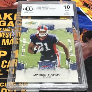 2008 SCORE JAMES HARDY #363 ROOKIE RC GRADED 10 BILLS BCCG - Picture 1 of 5