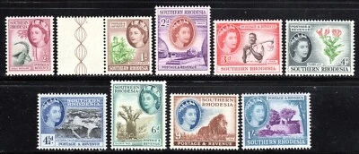 1953 Southern Rhodesia SC# 81-89 - Sable Antelope - 9 Different Stamps -  M-H   - Image 1 of 2