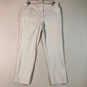 Pantalones para mujer Eileen Fisher talla L marfil algodón orgánico informales o pantalones de vestir - Imagen 1 de 12