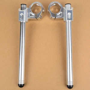 38mm HandleBars Clip On Fit For KAWASAKI ZX750 Ninja ZX-7 1989-1992 91 Aluminum - Picture 1 of 5