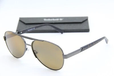 NUEVO TIMBERLAND TB9214 09H GRIS MARRÓN POLARIZADO AUTÉNTICO GAFAS DE SOL CON ESTUCHE 61-15 Foto 1 de 4