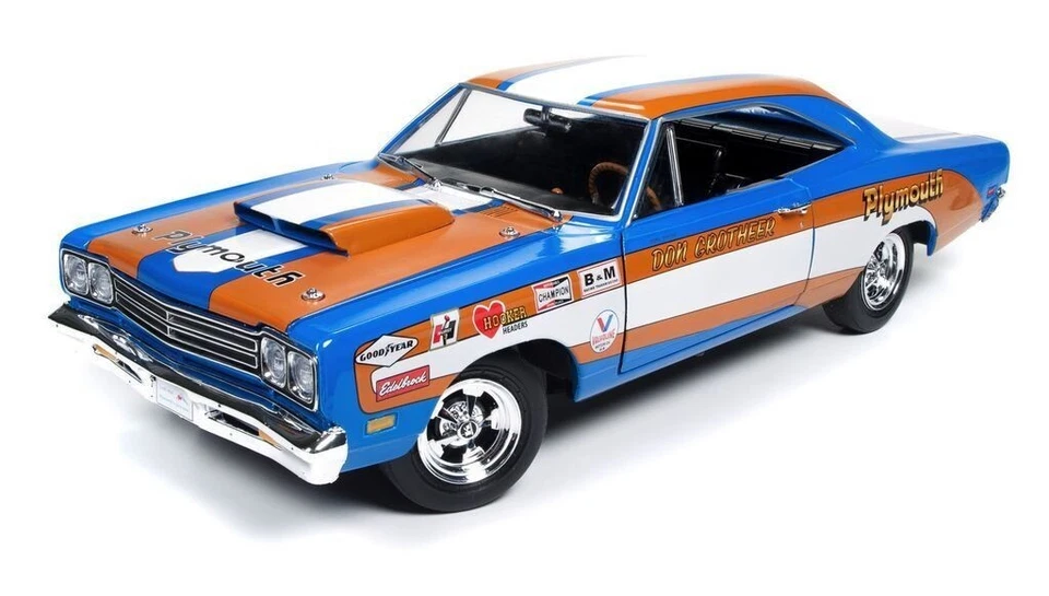 1/18 PLYMOUTH ROAD RUNNER DON GROTHEER 1969 AUTOWORLD AW220/06 EXTREMELY RARE - Immagine 1 di 1