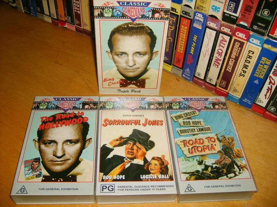 CLASSIC COMEDIANS Triple Pack - Australian Issue Collectors Edition VHS Box Set! - image 1 of 1