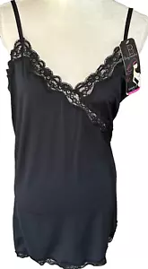 Body Beautiful Shape Slip - Black w/Lace - 3X - 35" Length - NEW - Picture 1 of 11