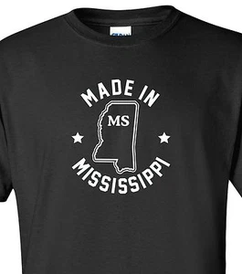 "Made in Mississippi" T-Shirt Gr. S-4XL Magnolia State Home Born Native Home - Bild 1 von 7