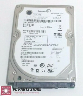 Seagate ST96023AS 2.5" SATA 60GB HARD DRIVE DATE 08015 100349359 REV F PCB PARTS - Image 1 of 4
