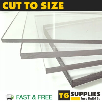 Clear Solid Polycarbonate Glass Like Greenhouse Window Sheet Panels Perspex