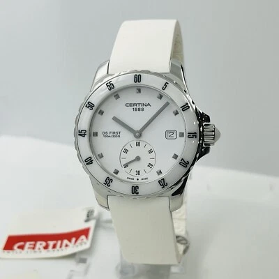 Reloj Certina DS First para mujer acero cristal zafiro blanco 35 mm hecho en Suiza Foto 1 de 4