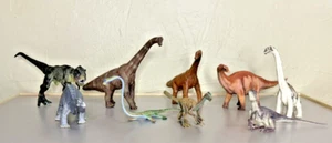 9 Dinosaurs Schleich Safari Seebee EB Tools TRex Apatosaurus Tanystropheus - Picture 1 of 11