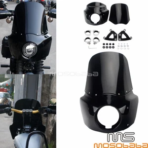 Headlight Fairing w/ 15" Windshield Kits For Harley FXBBS FXBB FXST FXDB FXDLS - Picture 1 of 8