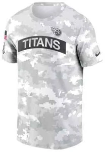 TENNESSEE TITANS NIKE Salute to Service 2024 White Camo T-Shirt MENS XL - Picture 1 of 5