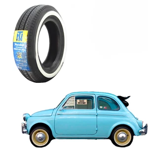 Pneumatici 125 R12 62S FIAT 500 D'EPOCA TUBELESS 125 12 FASCIA BIANCA NUVOLARI - Zdjęcie 1 z 3