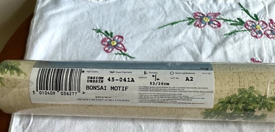 VYMURA "Bonsai Motif" PLATINUM Superior Vinyl Wallpaper Roll 45-041A - 56 Sq Ft. - Image 1 of 4
