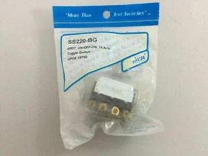 Interruptor de palanca SS220-BG 4PDT, ON-OFF-ON, 15A, Selecta 66119110750 Tamaño: 1,33 - Imagen 1 de 1
