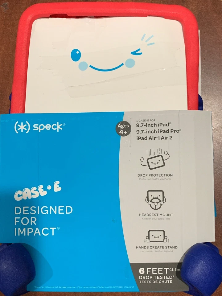 Speck - Case-E Case for Apple® iPad® 2, iPad® Air and iPad® 9.7" - Red - Image 1 of 4