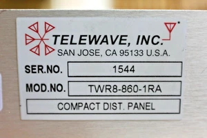 TELEWAVE TWR8-860-1RA 806-960 MHz con atenuador paso a paso de 0-10 dB 8 canales - Imagen 1 de 12