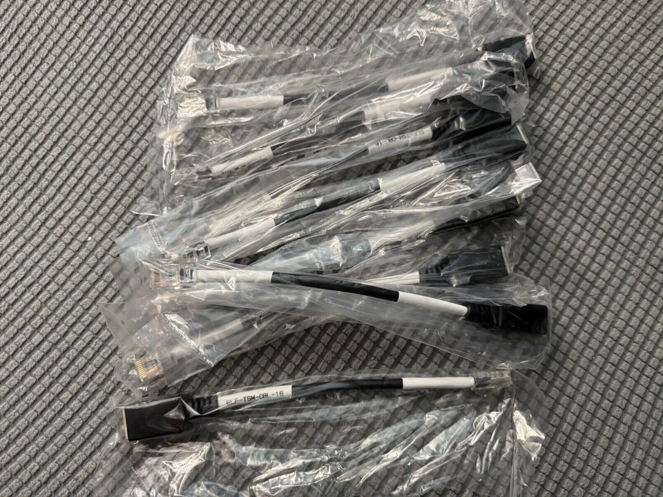 Digi Etherlite RJ45 8 pin TS RJ45 10 pin Male 6" Adapter 8 pack ELF-TSM-CBL-16 - Image 1 of 3