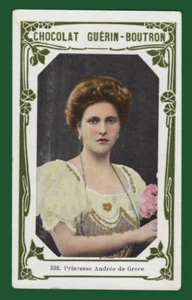#36315 About 1912. Chromo Chocolat Guerin Boutron, Princesse Andree de Grece. - Imagen 1 de 2