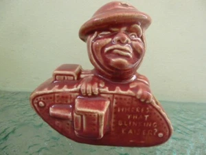 Antique WW1 "Old Bill" Tank Man "Where's that Blinking Kaiser?" Ceramic Figurine - Picture 1 of 9