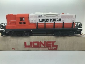 LIONEL O GAUGE 3 RAIL AC G-8030 ILLINOIS CENTRAL GP-9 DIESEL LOCOMOTIVE + BOXED - Picture 1 of 11