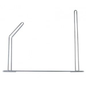 Chrome  24 Inch Angled Anti-Sail Mud Flap Bracket (Driver Side) - Picture 1 of 2