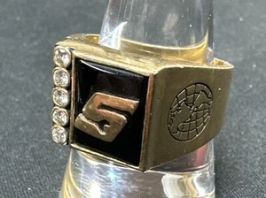 Rare Snap On International 14k Gold Service Ring 20.9g Size 9.5 5 Diamond K338 - Picture 1 of 8