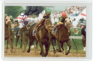 Jerry Bailey Signed Photo -1996 Kentucky Derby Churchill Downs Grindstone Jockey - Picture 1 of 2