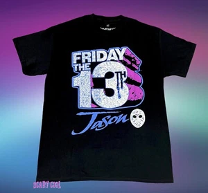 New Friday the 13th Camp Crystal Lake Red 1980 Horror Mens Vintage T-Shirt - Picture 1 of 2