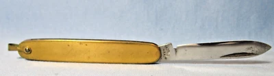 Vintage Thorton USA Equal End Pen Senator 1 Blade Knife ~ Gold Filled Fob - Image 1 of 2