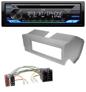 JVC Bluetooth MP3 USB DAB CD Autoradio für Fiat Panda (bis 2002) - grau - Bild 1 von 8
