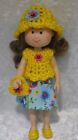 Made to fit 8½" MADELINE #35 Handmade Clothes, Hat, Top, Skirt and Purse Set