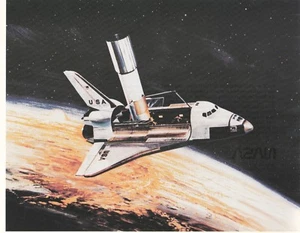 NASA GRUPO DE 5 1977 FOTOS-TRANSBORDADOR DESPEGUE, PROPULSORES DESECHADOS, ETC. - Imagen 1 de 6