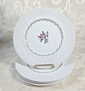 Johnson Brothers Plum Blossom 4 dinner plates Ironstone FLAWS 2nds - Picture 1 of 10