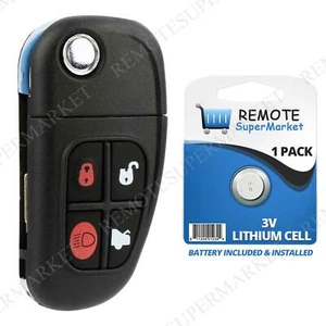 For 2003 2004 2005 2006 2007 2008 Jaguar S-Type X-Type XJ8 Remote Flip Key Fob - Picture 1 of 1